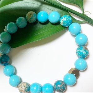 🎋Sea Sediment Jasper + Turquoise “Nurturer”